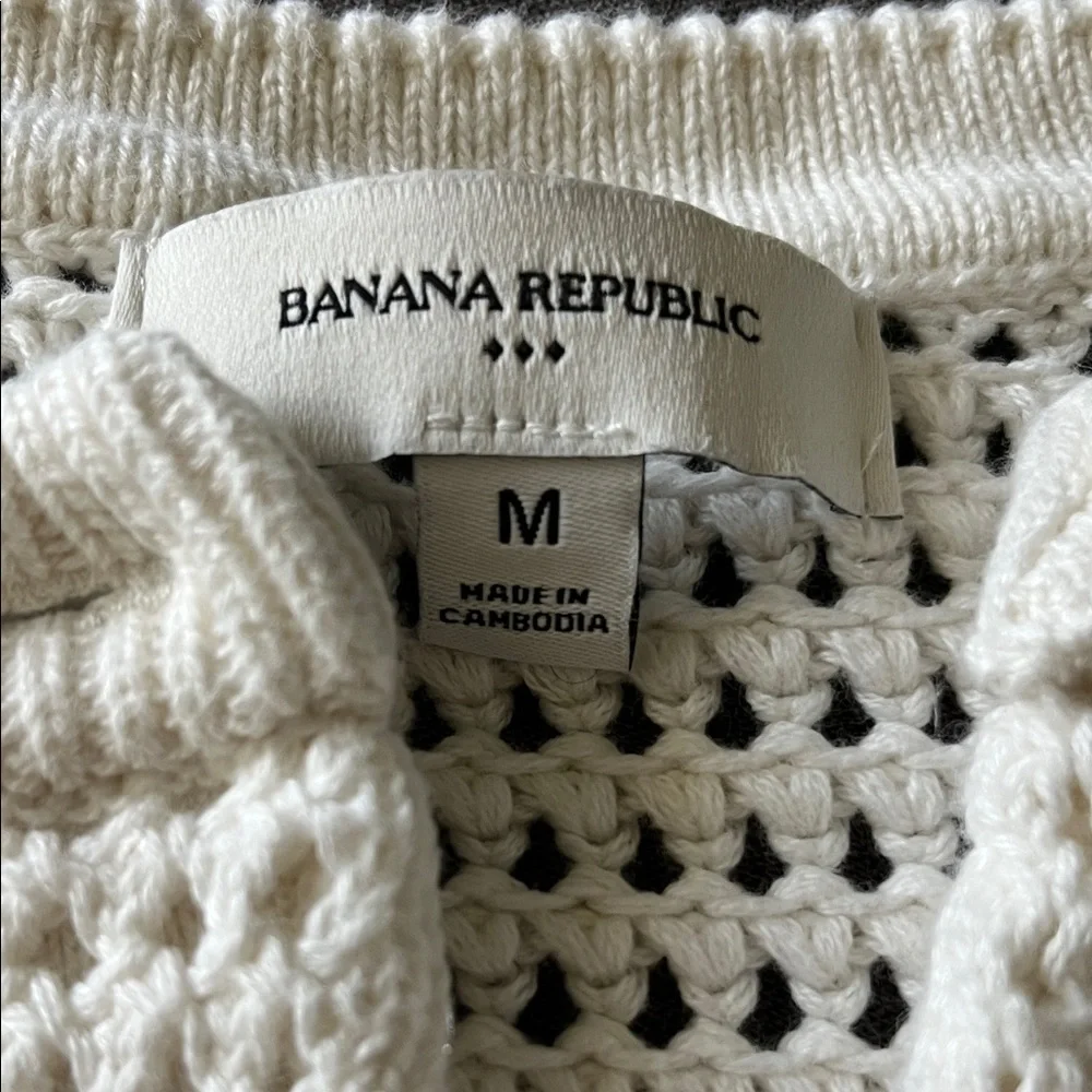 Banana Republic Cream Knit Cardigan - Picture 2 of 4